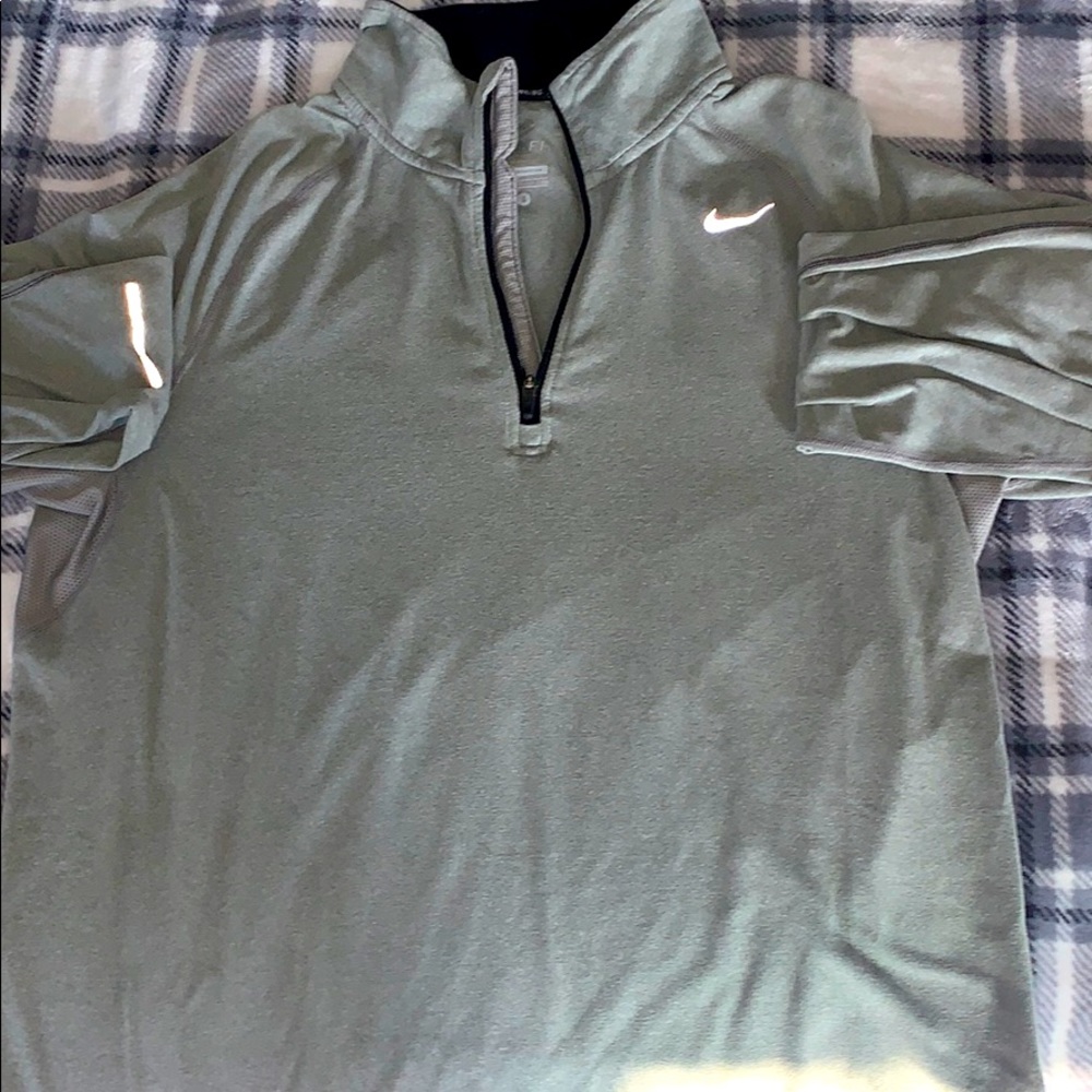 Grey Nike Dri-Fit Running Jacket